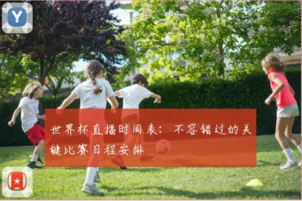 世界杯直播时间表：如何不错过关键比赛